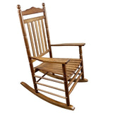 ZUN BALCONY PORCH ADULT ROCKING CHAIR OAK W2297P143349