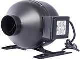4-Inch 203 CFM Inline Duct Fan Air Circulation Vent Blower for Hydroponics, Basements, and Kitchens W46577502