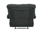Dark Gray Recliner Chair, Overstuffed Armchair, Manual Recliner, Living Room Seating, Reading Chair, 07638741