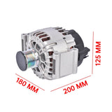 Alternator 12V 125A Fits for Mercedes-Benz W204 C250 R172 SLK250 1.8L 6-Groove 2012-2015 51005999