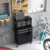 ZUN High Capacity Rolling Tool Chest with Wheels and Drawers, 8-Drawer Tool Storage Cabinet--BLACK W110243192