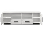 ZUN Matilda 70.5" White Finish TV Stand with Drawers B061P160690