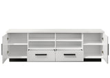 ZUN Matilda 70.5" White Finish TV Stand with Drawers B061P160690