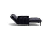 Grey 2 seater sofa sleeper with recline fuction W570P195340