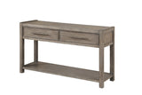 54 inch Sofa Table, No Assembly Required, White Oak Finish B108P163865