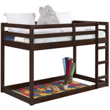 Espresso Twin Loft Bed with Ladder B062P181274
