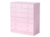 Modern Simple 7-Drawer Dresser Pink 24822027