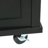 Kitchen Cart with Rubber wood Drop-Leaf Countertop ,Cabinet door internal storage racks,Kitchen WF298028AAB