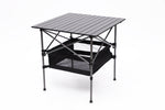 ZUN Set of 3, Folding Outdoor Table and Chairs Set for Indoor, Outdoor Camping, Picnics, Beach,Backyard, 32774116