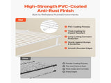 Wire Shelf Kit, 3 ft, Set of 2, Wall-Mounted Storage Shelves, Durable Carbon Steel Floating Shelves 38933297