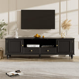 U-Can 70.9'' Modern TV Stand for TVs up to 80 Inches, Entertainment Center with Open Compartment, TV N724P286415B