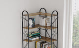 7 Shelf Bookcase, Modern High Bookcase, Thickened iron frame and thickened laminate composition, W3062P289201
