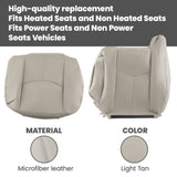 Front Leather Seat Cover Light Tan Fit Chevy Tahoe GMC Yukon 2003-2005-2006 71912822