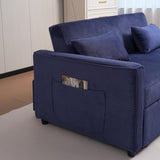 Futon Sofa Bed,3-in-1 Multi-Functional Corduroy Sleeper Couch Pull-Out Bed,Adjustable Backrest and W3138P281699