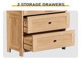 Natural wood-look finish, melamine-faced MDF, 23.62*11.81*43.31in 2-drawer 2-door bathroom tall 88775980