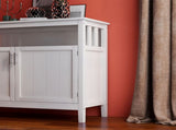 Kitchen storage sideboard and buffet server cabinet-White W28209580