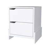 Ralston 2-Drawer Nightstand in White B062111737