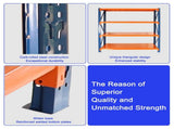 Garage shelves Heavy Duty - 4400 lbs garage storage 4 levels, adjustable metal shelving units and 57666355