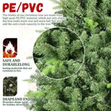 Artificial 5ft Green Christmas Tree with 967PVC/Hard Needle Mixed Branch Tips, memory wireiron 54991929