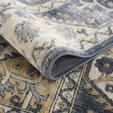 ZUN Tiled Border Area Rug B03597937