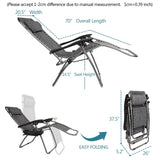 Infinity Zero Gravity Chair Pack 2, Outdoor Lounge Patio Chairs with Pillow and Utility Tray 81629870