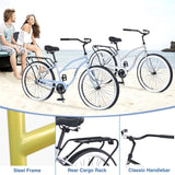Single Speed Bicycles 26"Inch,Steel Frame, Wide Wheels for Stability, Rear Coaster Brakes,Multiple W1019P163417