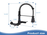 3 Functions Wall Mounted Bridge Kitchen Faucet W122562738