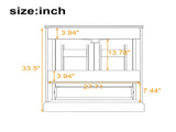 30" Bathroom Vanity with Sink, MDF and Solid Wood Frame, 1 Divider Drawer and 2 Soft-close Doors N729P321376B