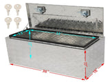 36" Aluminum Under Body Toolbox 5 Bar Tread Silver 09280502