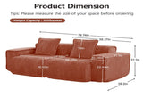 LSF&RSF Sofa Velvet- Red W3041P386584