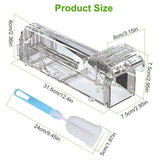 4Pcs Humane Live Mouse Trap Reusable Rat Rodent Trap Catch Release Cage Safe for Family Children 99342891