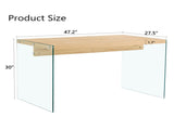 The top of the coffee table is made of medium density fiberboard and wooden stickers, with W1151P183734