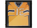 24" x 32" Jersey Frame Display Case, UV-Resistant Jersey Shadow Box with 2 Keys, Hanger, Black 22005560