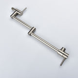 Brass Folding Faucet 1/2'' NPT Wall Mount Kitchen Faucet Two Handles Cold Water Tap Nickel 01254836