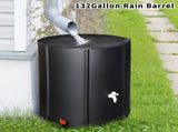 132 Gallon Folding Rain Barrel Water Collector Black 92733074