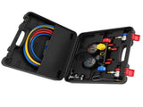 AC Manifold Gauge Set 4-Way Fit R134A R12 R410A Refrigeration Charging 14pcs 43445094