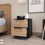 ZUN Washington Nightstand, Two Large Drawers B128P148837