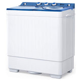 ZUN Twin Tub with Built-in Drain Pump XPB65-2288S 26Lbs Semi-automatic Twin Tube Washing Machine for 73805830