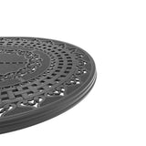 L81.89*W41.34-inch Cast Aluminum Patio Dining Table With Black Frame and Umbrella Hole W1710P166033