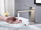 Waterfall Spout Bathroom Faucet,Single Handle Bathroom Vanity Sink Faucet 77875166