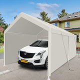 Carport, 1220 Heavy Duty Portable Carport Garage Tent for Outdoor Storage Shelter white 13309588