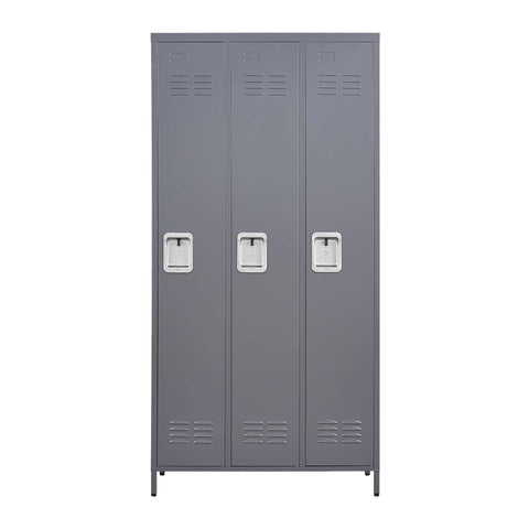 ZUN 3 Door 72"H Metal Lockers With Lock for Employees,Storage Locker Cabinet for Home Gym Office School 90053393