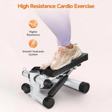 ZUN Steppers for Exercise, Stair Stepper with Resistance Bands, Mini Stepper with 330LBS Loading 85403615