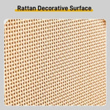 2 rows of 4 dump buckets with high-leg arched rattan shoe cabinet, particle board plastic rattan, 94024581