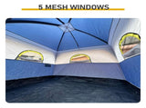 6 Person Outdoor Camping Tent, Waterproof Windproof Easy Setup, Double Layer Family Camping Tent 29758602