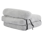 Latina Indoor Foldbable Bean Bag Lounge chair, Light Gray N775P265519G