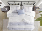 6 Piece Cotton Jacquard Oversized Comforter Set-King B035P280378