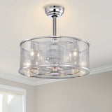 20.4'' 3 ABS Fan Blades Dual Shade Modern Ceiling Fan with Remote Control, Noiseless Reversible AC W1592P165486