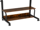 Vintage Brown P2 15MM Particle Board with Melamine Coating Adjustable Computer Desk with 3 USB 2 26916196