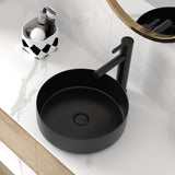 Ceramic Circular Vessel Bathroom Sink Art Sink W999104414
